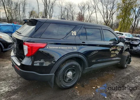 2021 Ford Explorer Police Interceptor from USA, damaged, VIN 1FM5K8ABXMGA07917